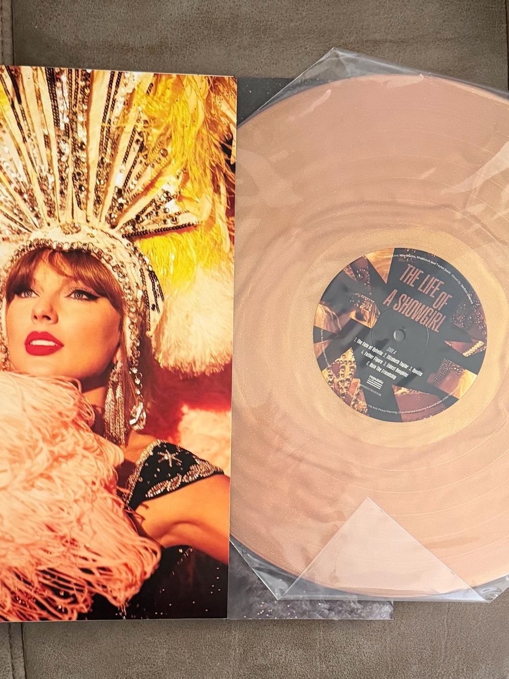 Taylor Swift 'The Life of a Showgirl' Pink Vinyl Record